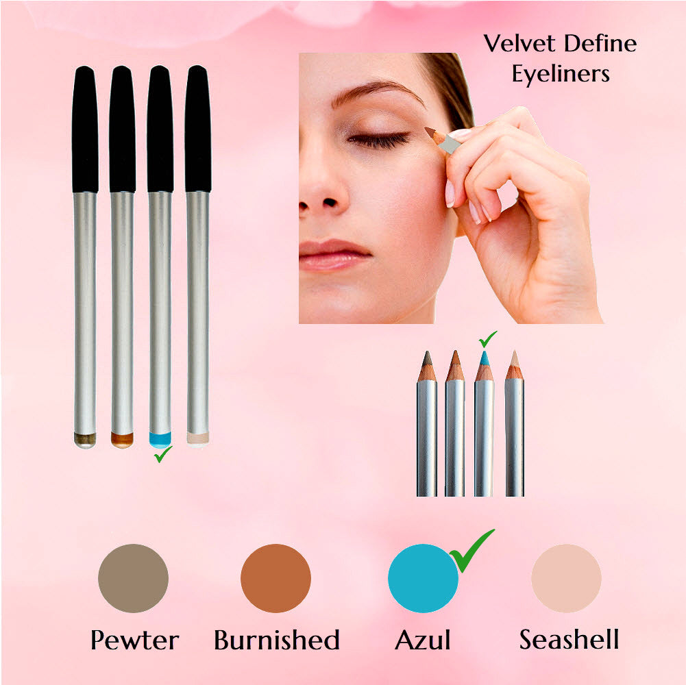 McLauren®Skin - Velvet Define Eyeliner Collection - Azul